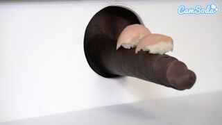 Nagy mellű milf glory hole sushi orgiája ázsiai tinnel