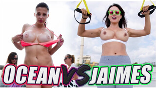 Aletta Ocean és Franceska Jaimes vad seggdugós csata